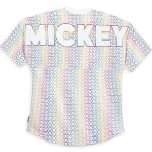 Unisex Disney Mickey Pride Rainbow Spirit Jersey Short Sleeve